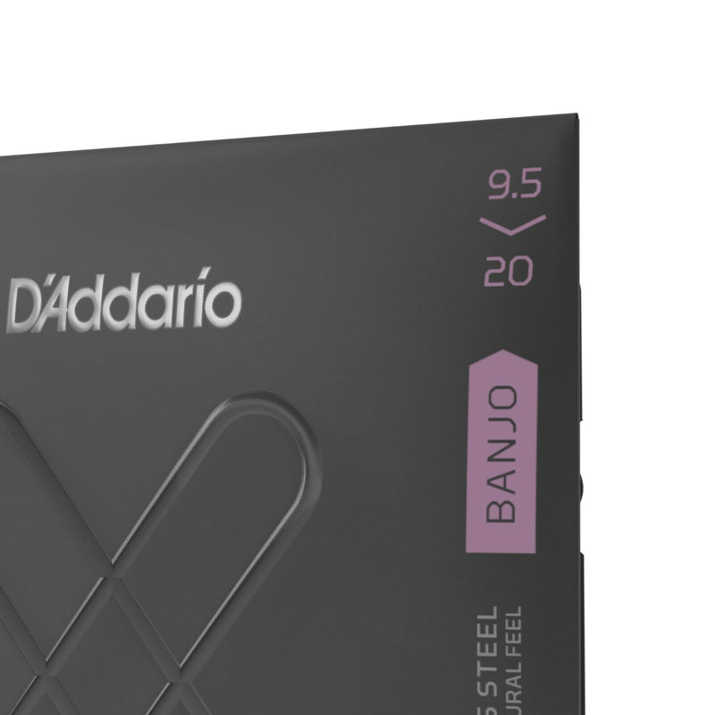 D'Addario XTJ09520  Nickel Plated Banjo Strings Custom Light 09.5-20