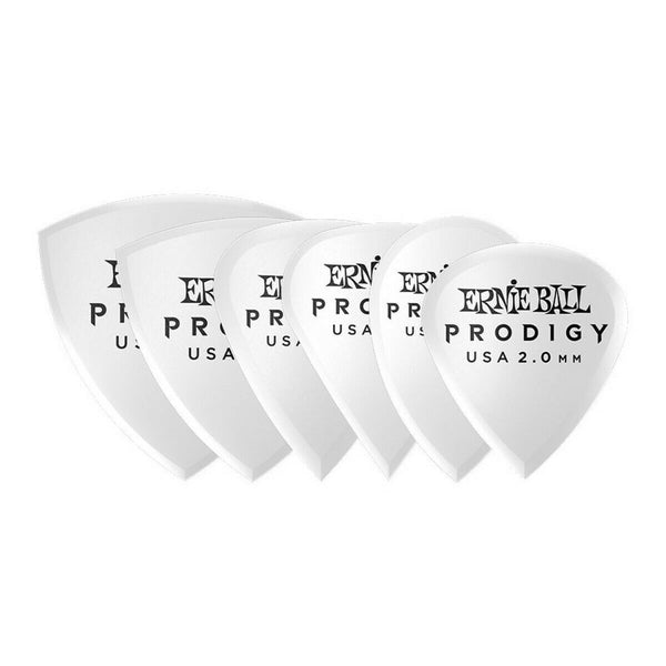 Ernie Ball Prodigy Multipack 2.0mm, 6 Pack. P/N:	P09343