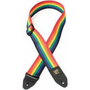 Ernie Ball Polypro 2" Wide Polypropylene Guitar Strap, Rainbow P/N P04044