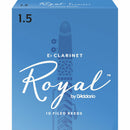 Royal by D'addario Eb Clarinet Reeds 10 Pack 1.5 Strength RBB1015
