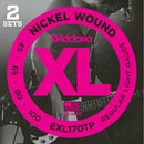 D'ADDARIO EXL170TP TWIN PACK Nickel Wound 4-String 45-100 Bass Strings 2-Pack
