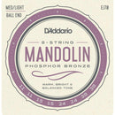 Mandolin Strings, Ball End, Medium/Light By D'addario, EJ70 Phosphor Bronze