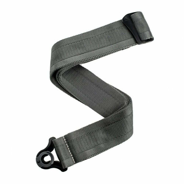 D'Addario Auto-Lock Guitar Strap, Metal Grey 50BAL09