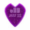 Kirk Hammett 1.38mm Custom Purple Sparkle Jazz 3 - (Bag of 6 Picks), Jim Dunlop