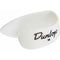 2 X Dunlop 9002P Thumb pick, Medium , White Plastic, 4 Pack
