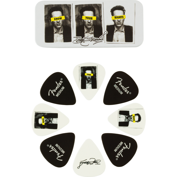 Fender Joe Strummer Pick Tin, Medium Pack of 8 P/N 1980351006