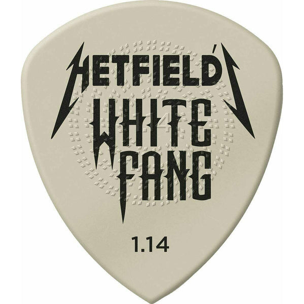Dunlop White Fang 1.14 mm Dunlop Hetfields Custom Guitar Pick PH122P1.14