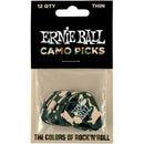 Ernie Ball 9221 Camouflage Guitar Pick 12 Pack Thin 0.46mm 12 Pack