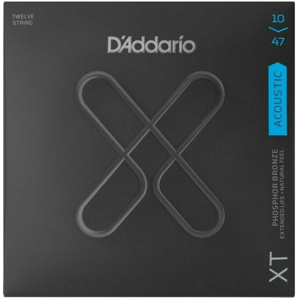 D'Addario XTAPB1047-12 12 Strings Acoustic Guitar Phosphor Bronze Ex Light 10-47