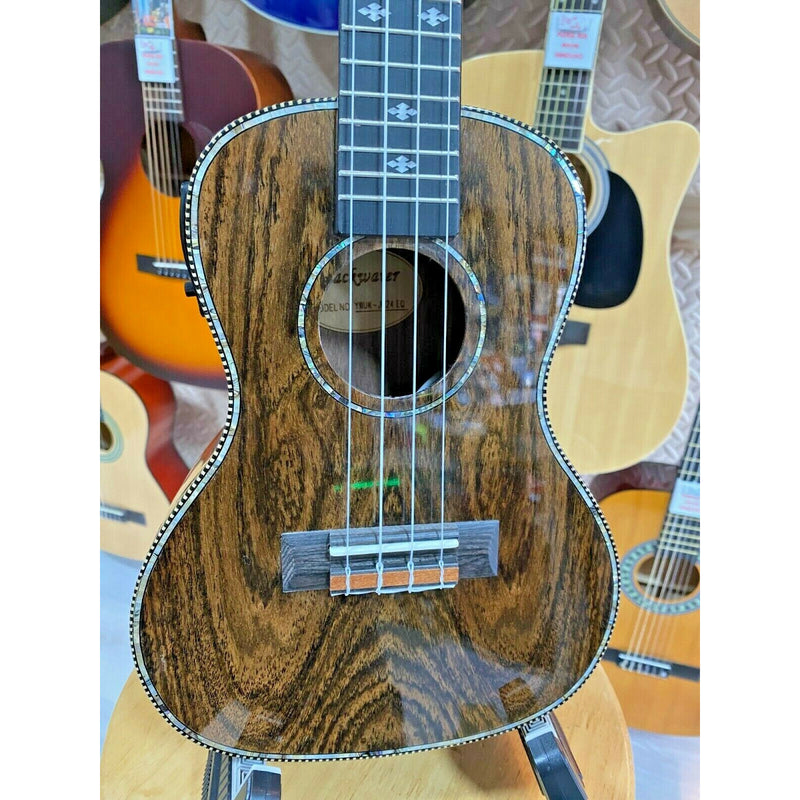 Blackwater 'Butterfly Wood' Electro Acoustic Concert Ukulele, Model: YWUK JM24EQ