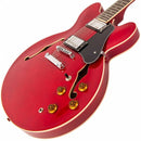 Vintage VSA500 ReIssued 12-String Semi Acoustic Guitar Cherry Red