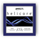 D'Addario Helicore Violin String Set 4/4 Scale, Medium Tension. P/N0:-H310M 4/4