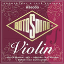 Violin Strings Chrome Flatwound, Set Of 4, Silked. By Rotosound P/N : RS6000