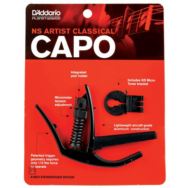 D'Addario PW-CP-13 NS Artisit Series Classical Guitar Capo