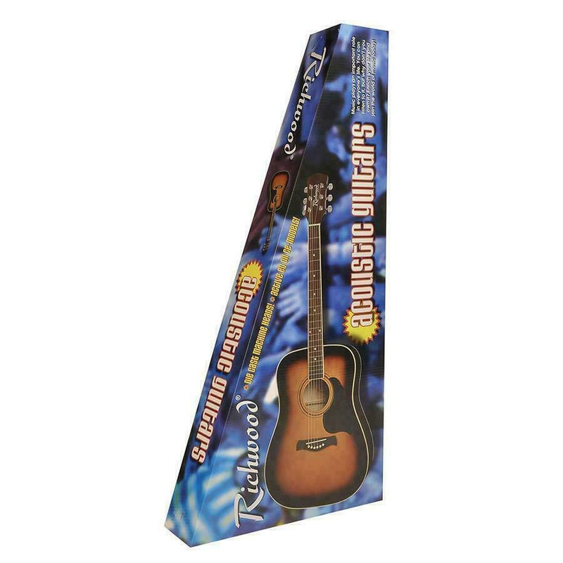 Richwood RA-12-CERS Artist Series Electro Acoustic Guitar - Red Burst + Gig Bag