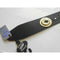 LeatherGraft 'Brass Style Conch' Black Leather Guitar Strap Extra Long 63cm