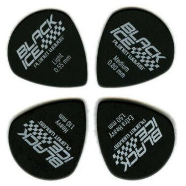 D'Addario Blackice Duralin Pro Picks 0.8mm Medium. 10 pack. P/No: 3DBK4-10