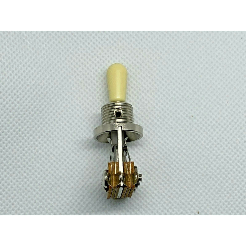 3 Way Toggle Switch- Ivory Tip. Suitable for Les Paul, SG & Similar Guitars