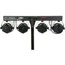 QTX LED Party FX Bar With Stand. 4 x Par Cans. DMX + Remote Control + Bags