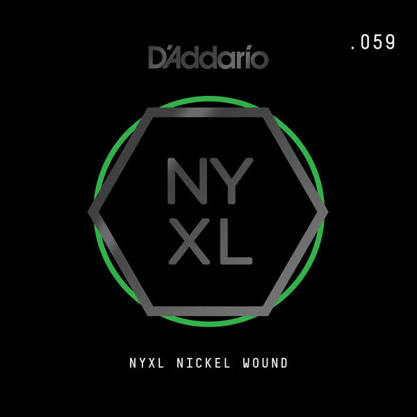 D'Addario NYNW059 NYXL Nickel Wound Electric Guitar Single String, X 2 Strings