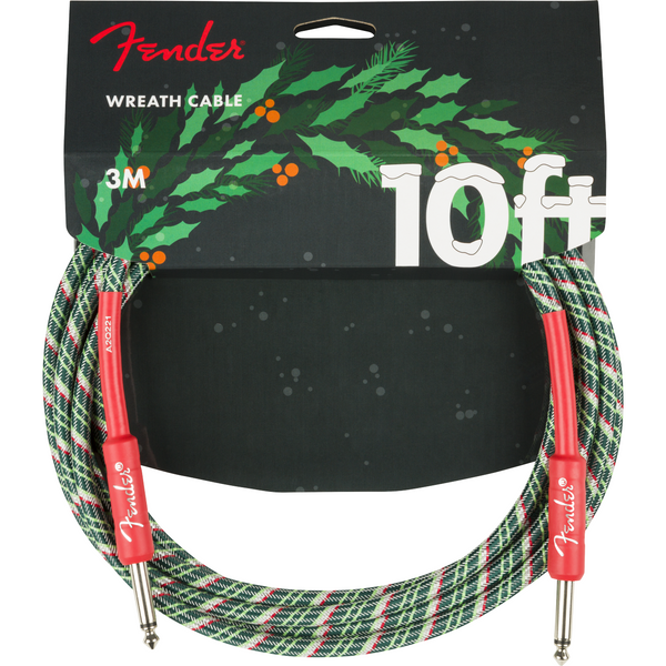 Fender Pro Series Wreath Holiday Cable 10ft Red/Green Model #: 0990820903