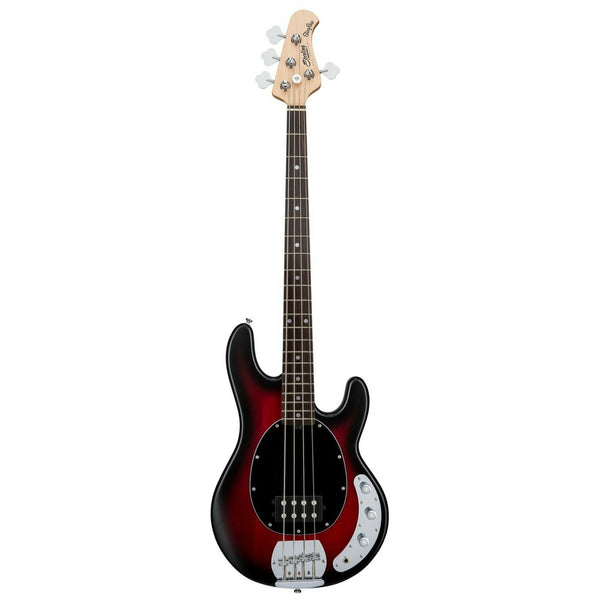 Sterling by Music Man StingRay Ray4 Electric Bass Guitar Ruby Red Burst Satin