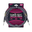 Ernie Ball 6ft Straight-Straight Speaker Cable, Black P/N P06072