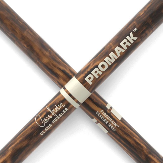 Drumsticks By Promark. TXCHW-FG-AGC Claus Hessler ActiveGrip Clear, FireGrain