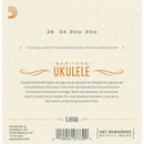 Baritone Nylon Ukulele Strings By D'Addario EJ65B  Pro-Arte Custom Extruded