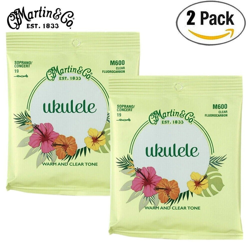 Ukulele Strings TWINPACK,  Martin M600 . Suitable For Soprano Or Concert Ukes