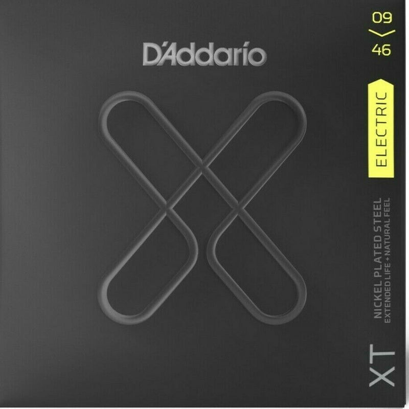 D'Addario XTE0946 Nickel Plated Steel Strings, S/Light Tops R/Bottoms 09-46