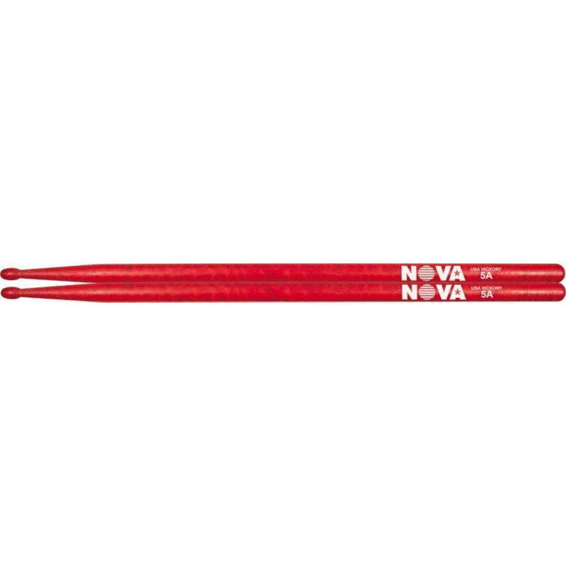 Nova By Vic Firth  VF-N5AR Red 5A Wood Tip Drum Sticks