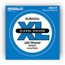 D'Addario XLB105 Nickel Wound Bass Guitar Single String, Long Scale .105
