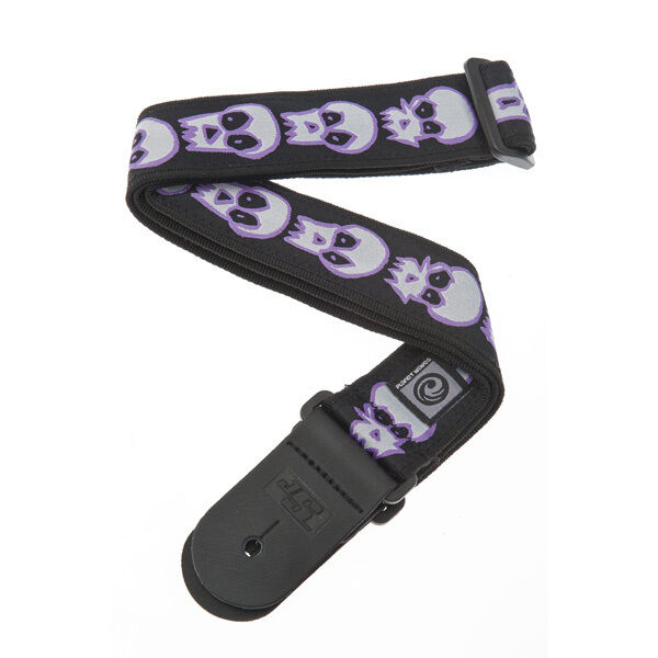 D'Addario Nylon Joe Satriani Strap - Skulls. P/No -50JS07