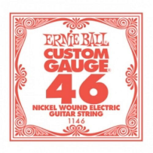Ernie Ball .46 Nickel Wound Custom Gauge Guitar Single Strings Electric Pack 6
