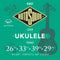 Tenor Uke Ukulele Strings RS85T By Rotosound Nylgut GCEA Made by Aquila In Italy