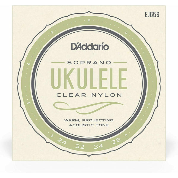 Soprano Ukulele Strings By D’Addario EJ65S Pro-Arté Custom ADF#B Tuning
