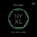 D'Addario NYNW052 NYXL Nickel Wound Electric Guitar Single String, X 2 Strings