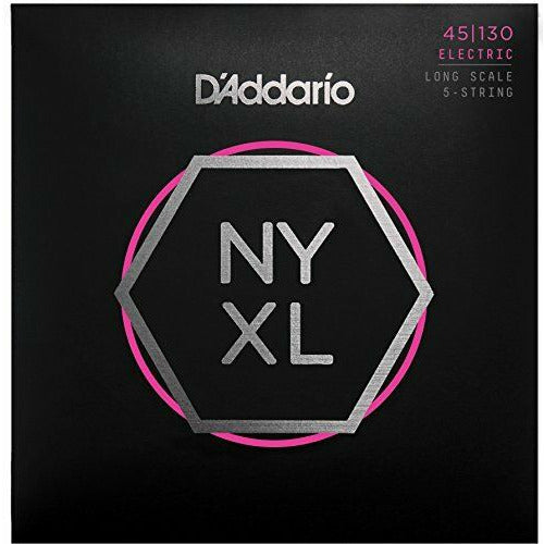 Bass Strings By D'Addario  NYXL45130, Set Long Scale, 5-String, 45-130