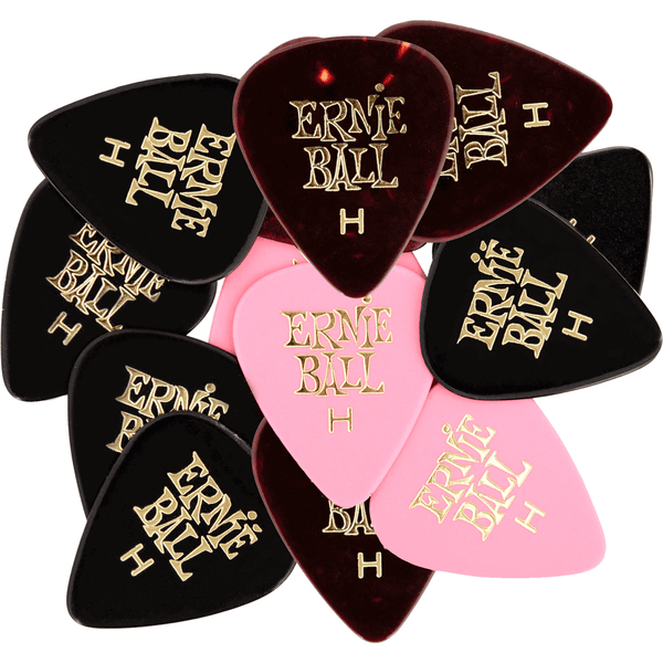Ernie Ball Assorted Coloured Picks 0.94mm Cellulose Acetate Nitrate 12-Pack 9190