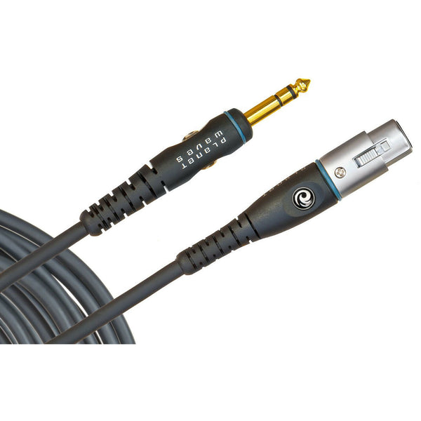 D'Addario PW-GM-10. XLR Female to 1/4" Jack Microphone Cable. 10 ft Length