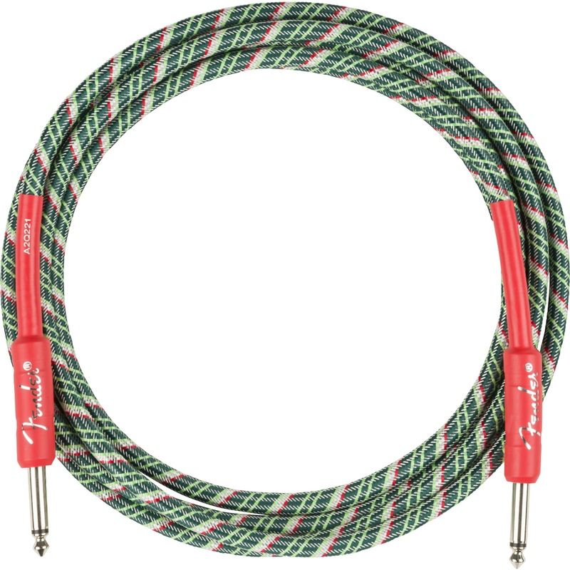 Fender Pro Series Wreath Holiday Cable 10ft Red/Green Model
