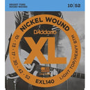 D'Addario EXL140 Electric Guitar Strings10-52,Optimized for down or drop tuning!