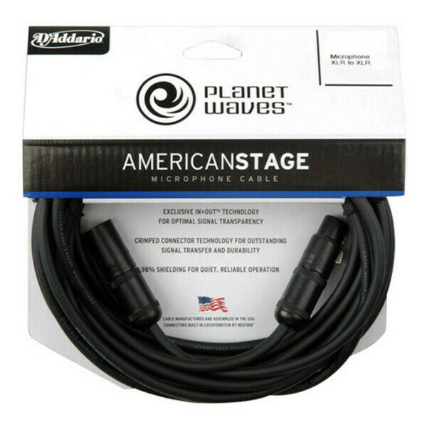 D'addario PW-AMSM-25 American Stage Microphone Cables 25ft