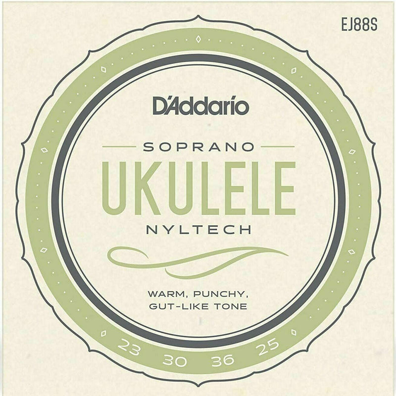 D'Addario EJ88S Nyltech Ukulele Strings, Soprano. GCEA Tuning