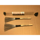 Wire Brushes, Wooden Handle, Non Retractable By  'Savage Sticks'   p/n: SSDHW1