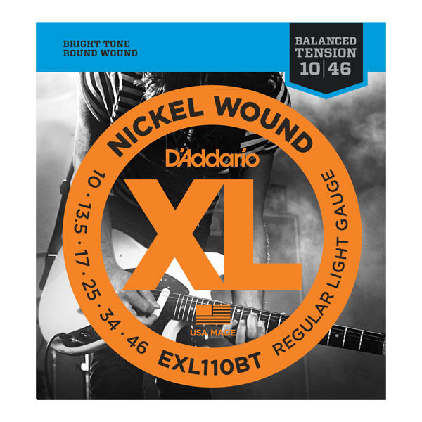 D'Addario EXL110BT Twin Pack Balanced Tension Electric Guitar Strings 10-46