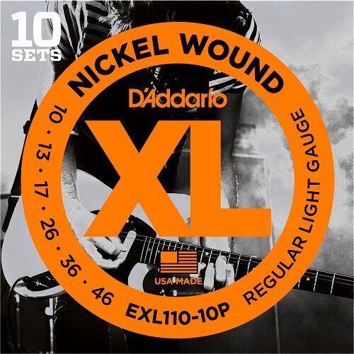 D'Addario EXL110 Pro Pack Electric Guitar Strings10-46.10 Sets At A Huge Saving!