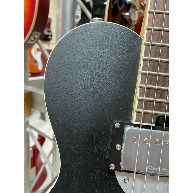 Aria Pro II '718' MK2 Brooklyn. Open Pore Black Finish. Roasted Maple Neck