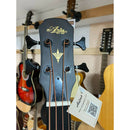 Aria FEB Fretless F Hole Acoustic Bass.Flamed Natural Nato Finish.On Board Tuner